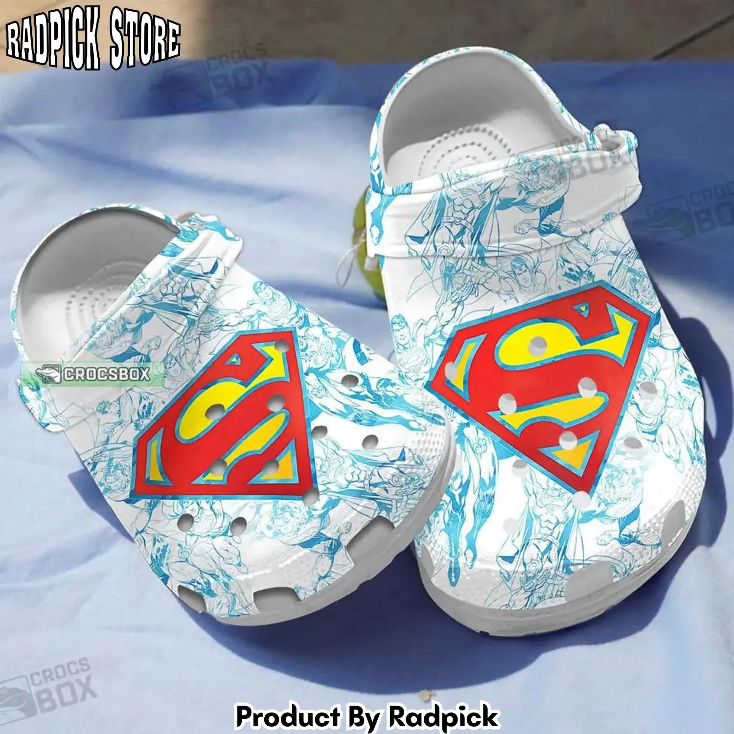 Radpick superman logo crocss blue white rp6521028